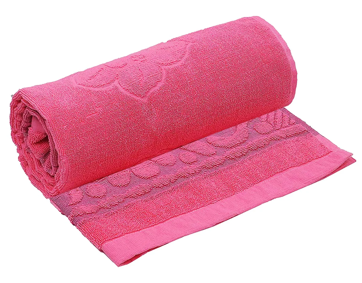 Kuber Industries 100 Percent Cotton 3 Pieces Full Size Bath Towel 30"x60" (Pink), CTKTC13797