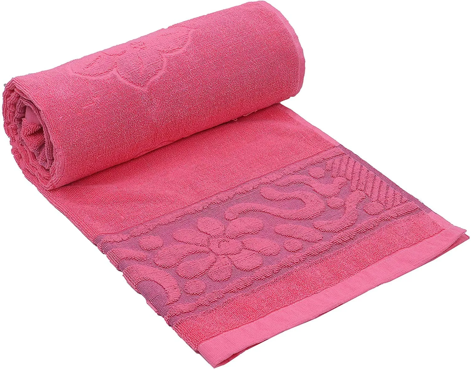 Kuber Industries 100 Percent Cotton 3 Pieces Full Size Bath Towel 30"x60" (Pink), CTKTC13797