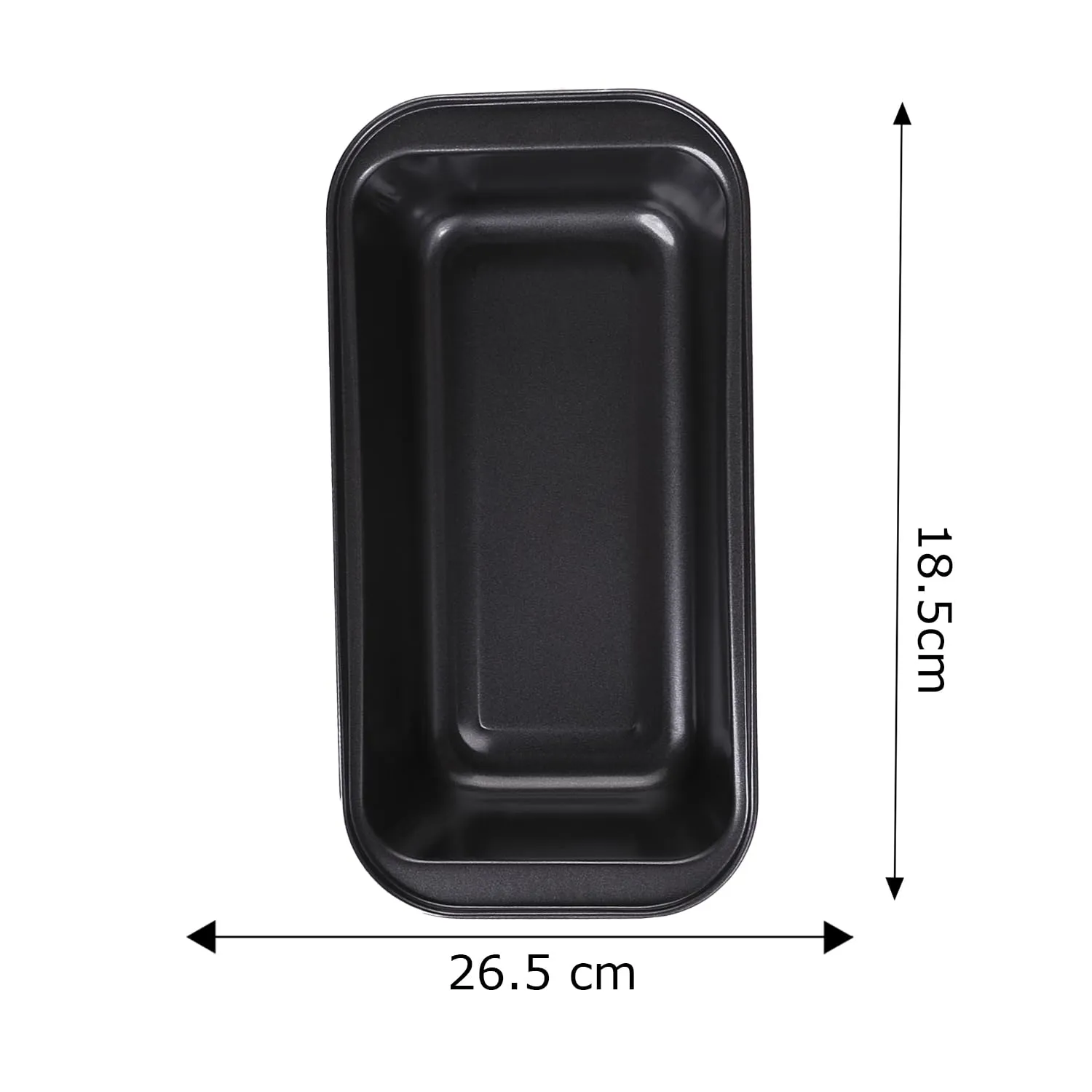 Kuber Industries Non-Stick Bread Baking Pan|Cake Tray for Baking|Bread, Cake Mould (Black)