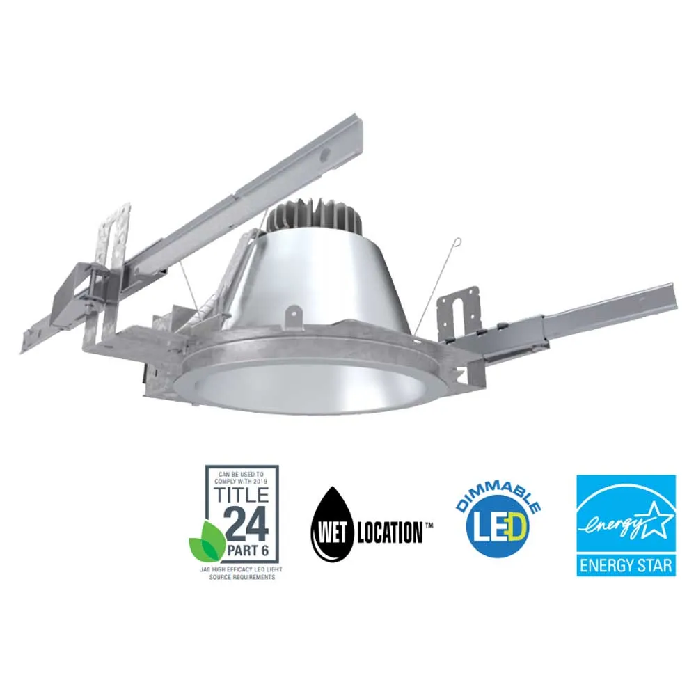 LDN8 Commercial LED Downlight, 3800 Lumens, 30K|35K|40K|50K - Reflector Sold Separately