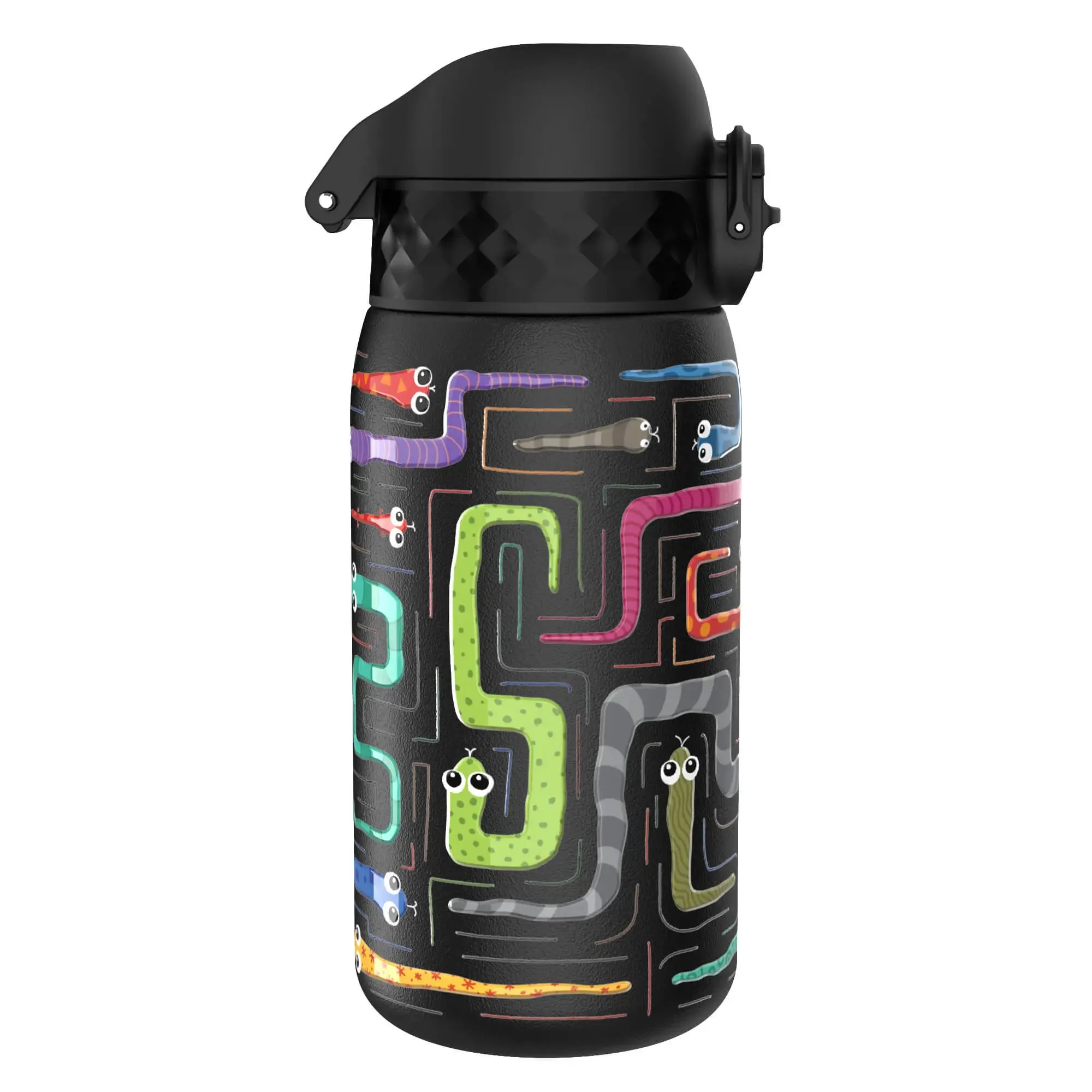 Leak Proof Thermal Steel Water Bottle, Insulated, Snakes, 320ml (11oz)