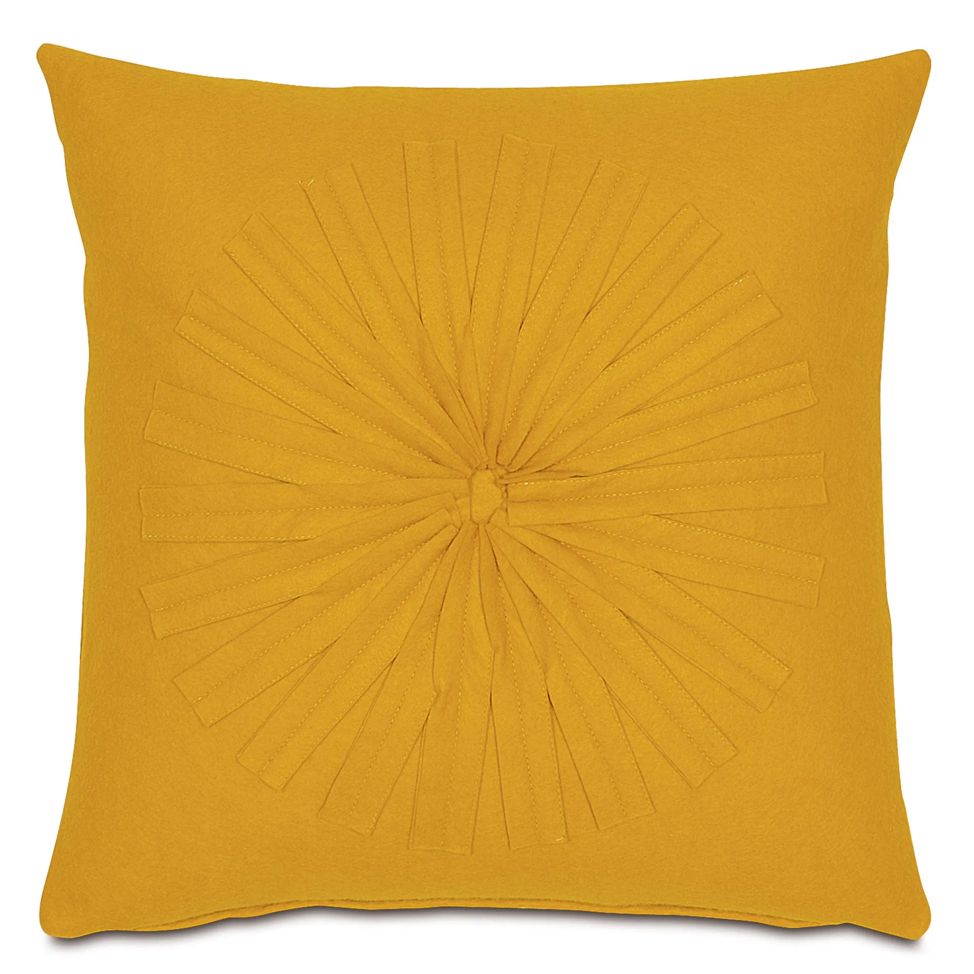 Lemon Sun Burst Throw Pillow Cover 18x18