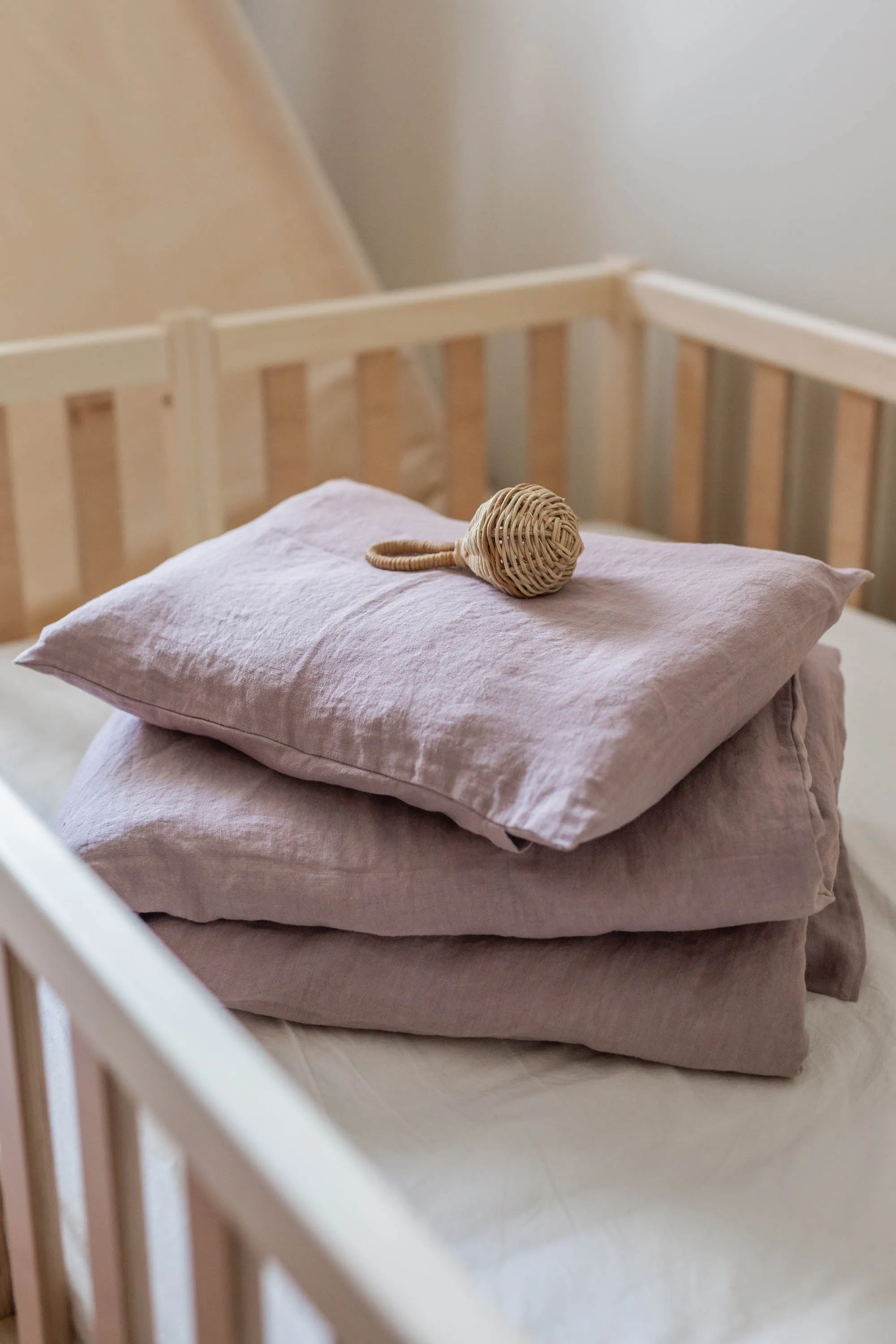 Linen Baby Bedding | Multiple Colours