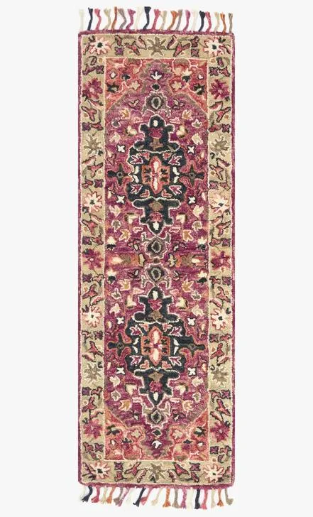 Loloi Rugs Zharah Collection - ZR-05 Raspberry/Taupe