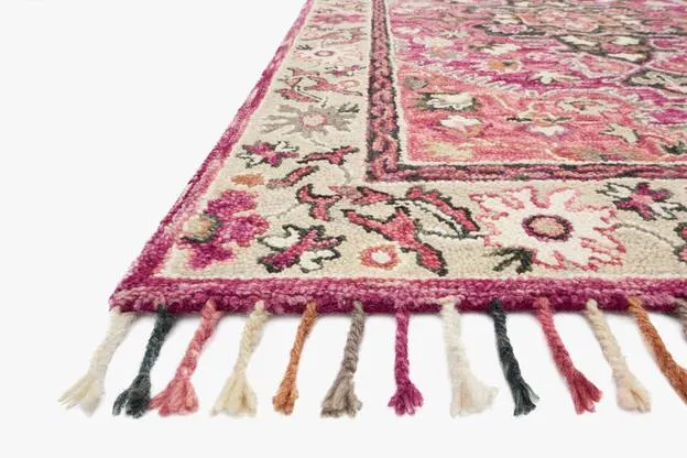 Loloi Rugs Zharah Collection - ZR-05 Raspberry/Taupe