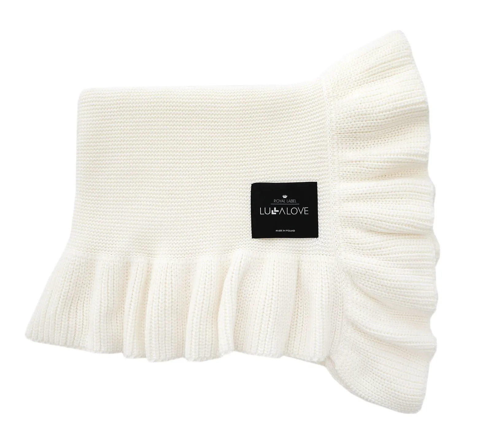 Lullalove Soft Bamboo Baby Blanket with a Frill