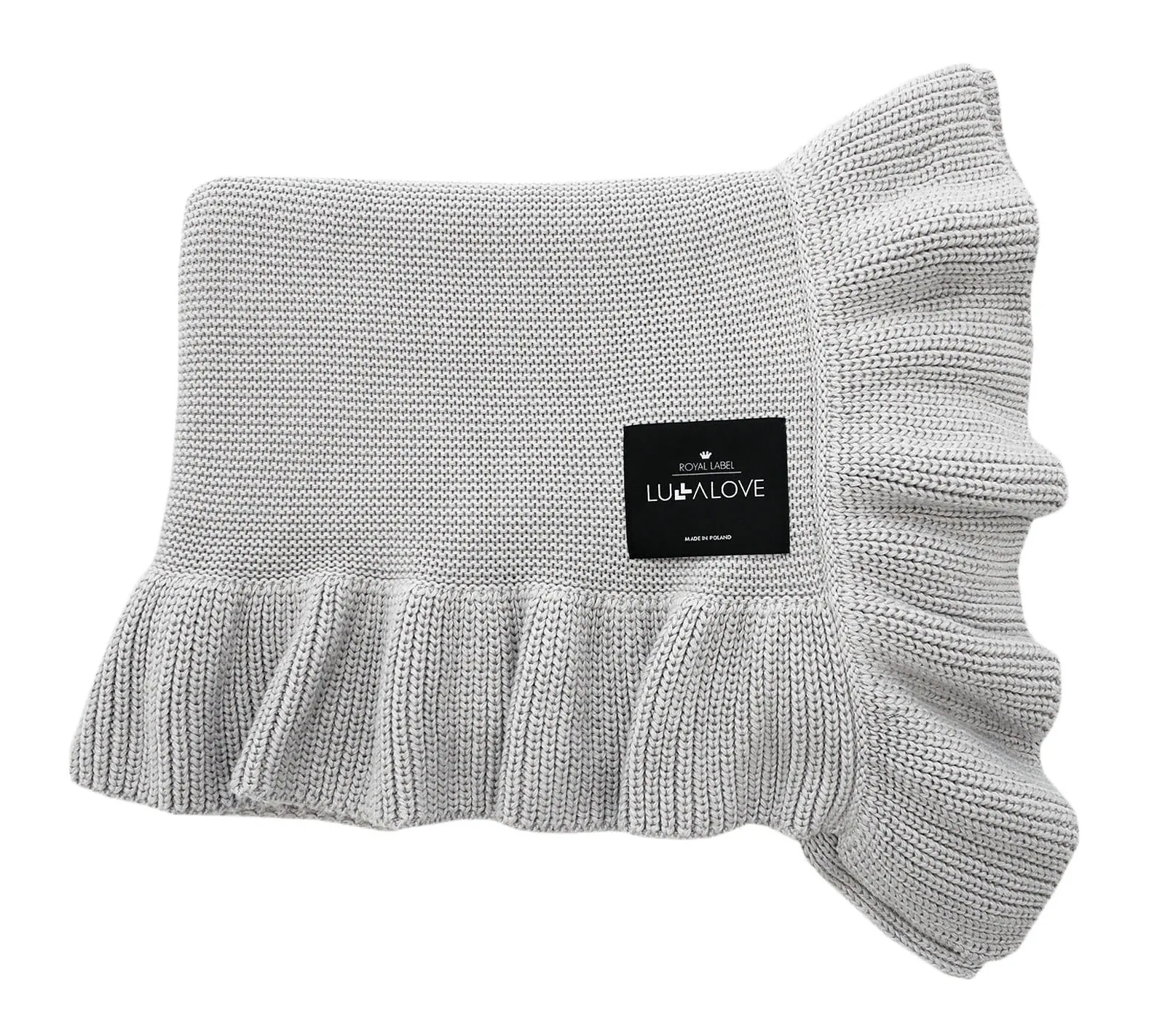 Lullalove Soft Bamboo Baby Blanket with a Frill