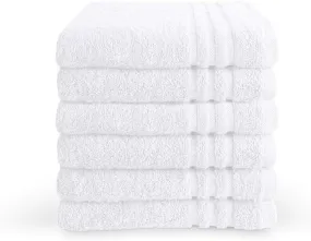 Luxury White Bath Towels 650 gsm 100% Cotton Packs of 3, 6, 12 and 36