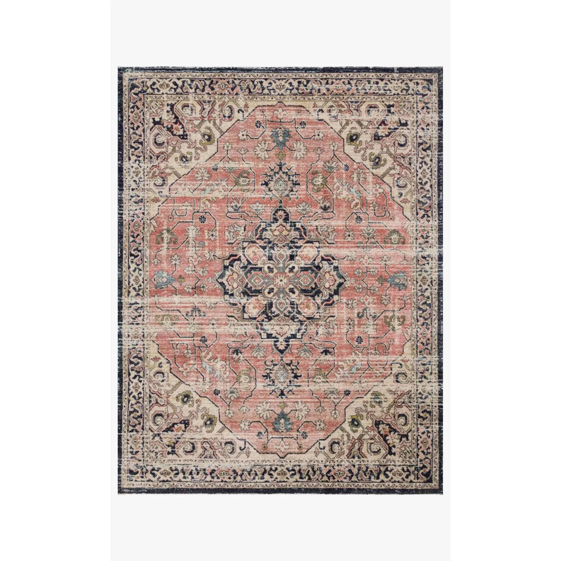 Magnolia Home Graham Coral / Navy Rug