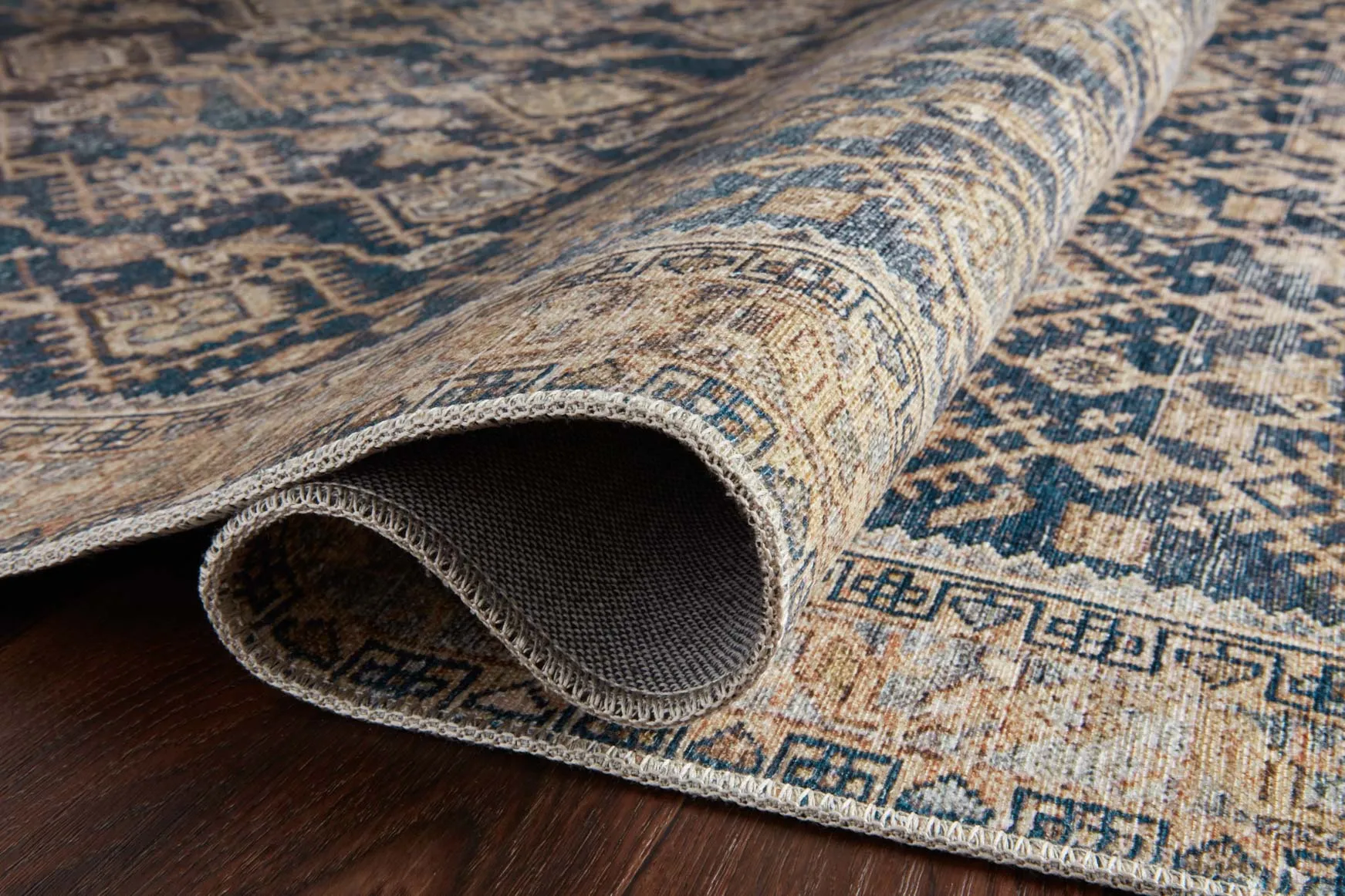 Magnolia Home x Loloi Lenna Rug - Indigo Natural