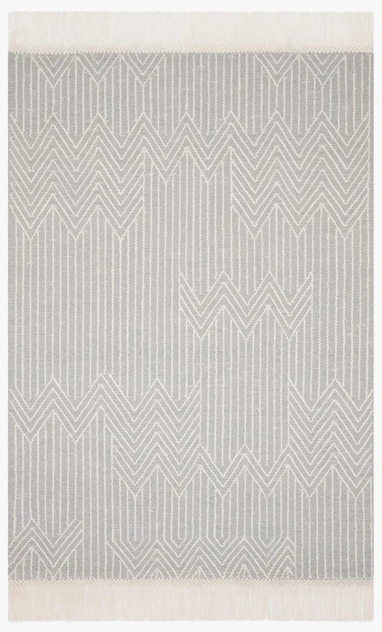 Magnolia Home x Loloi Newton Rug - Light Gray Ivory