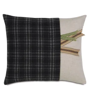 Malcolm Plaid Lumbar Pillow Cover with Cuff 13x15