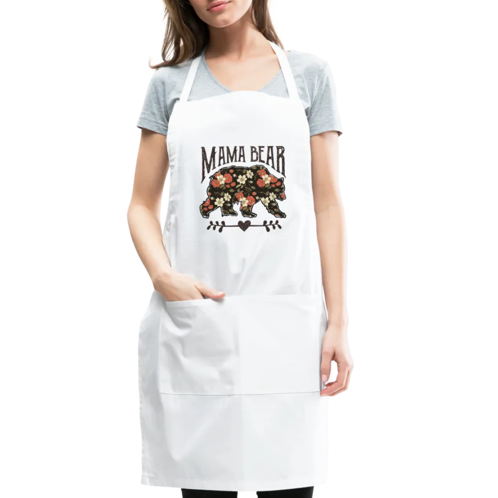 Mama Bear Floral Adjustable Apron