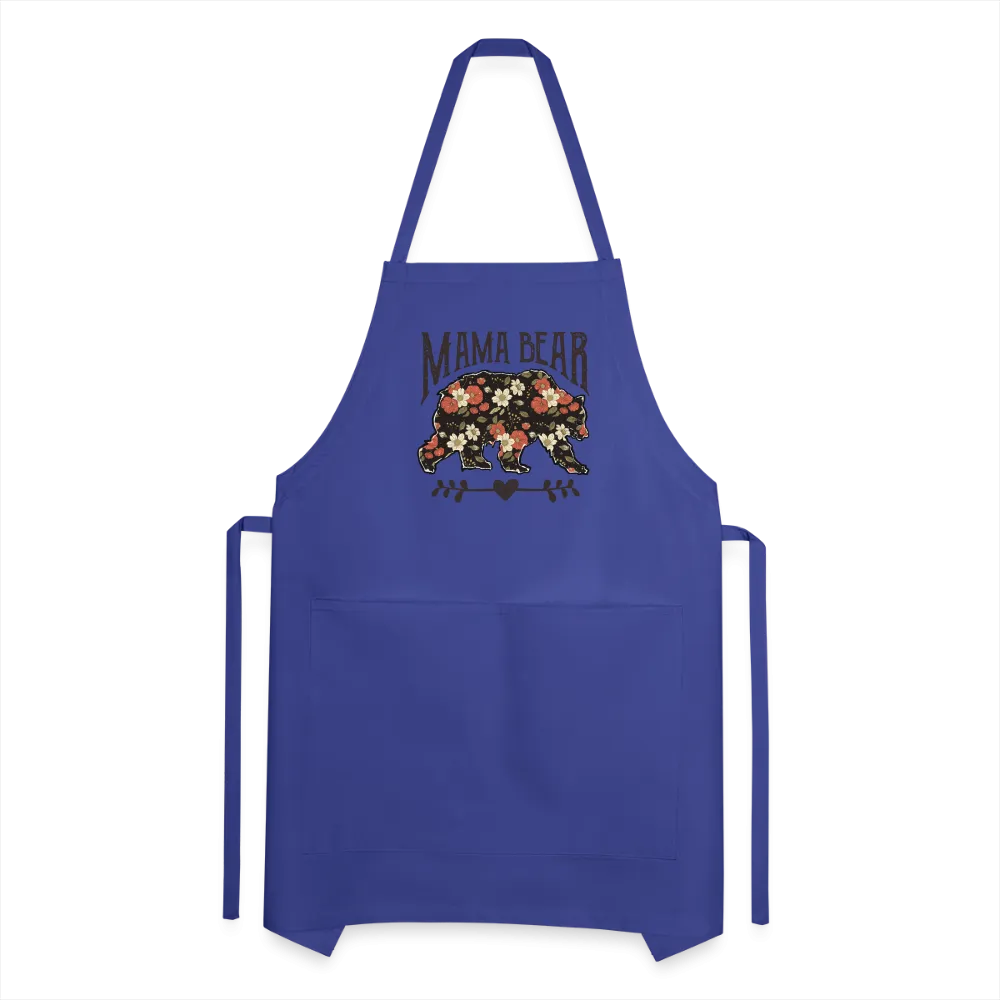 Mama Bear Floral Adjustable Apron