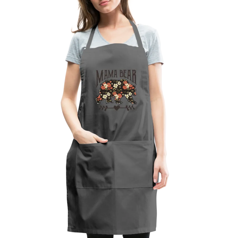 Mama Bear Floral Adjustable Apron