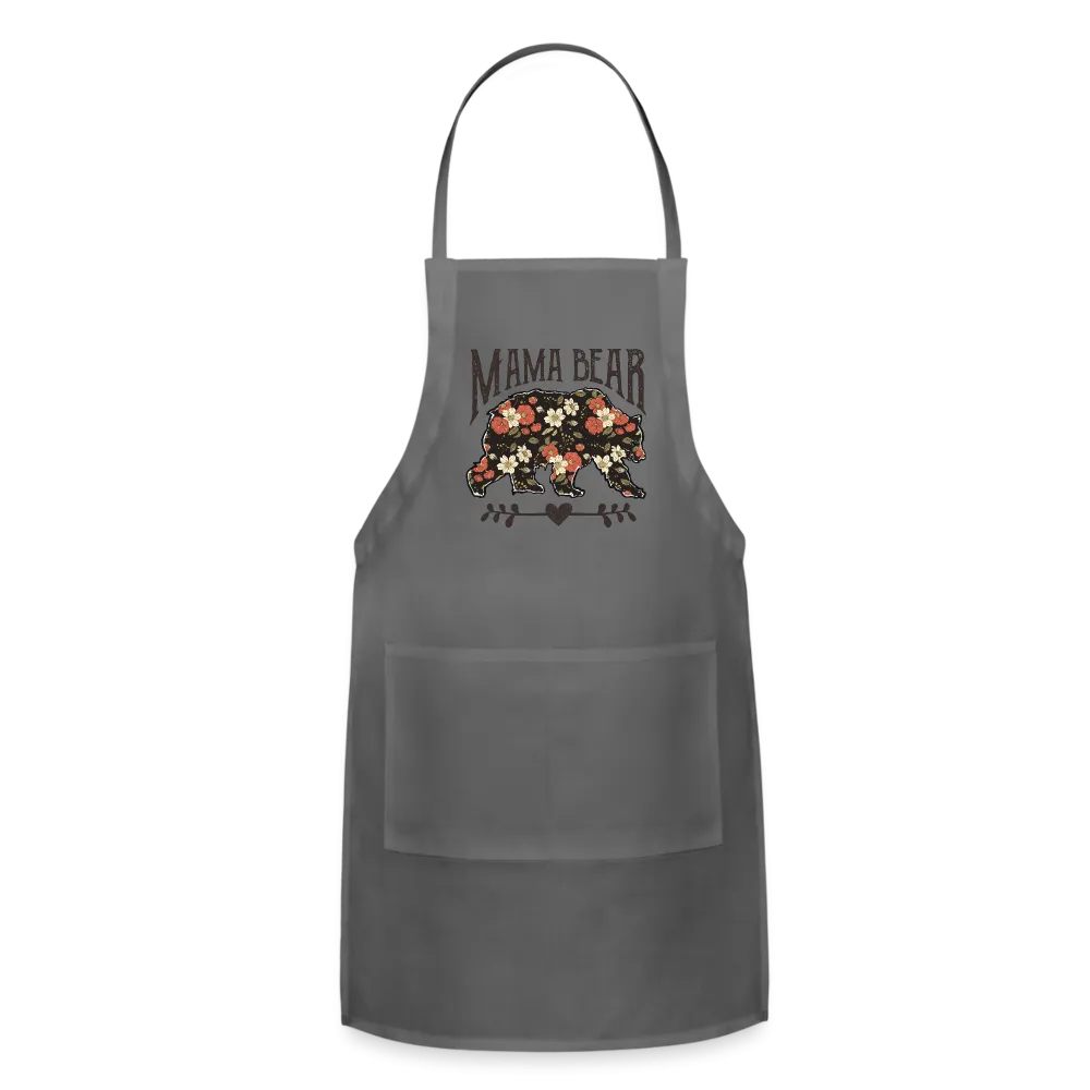 Mama Bear Floral Adjustable Apron