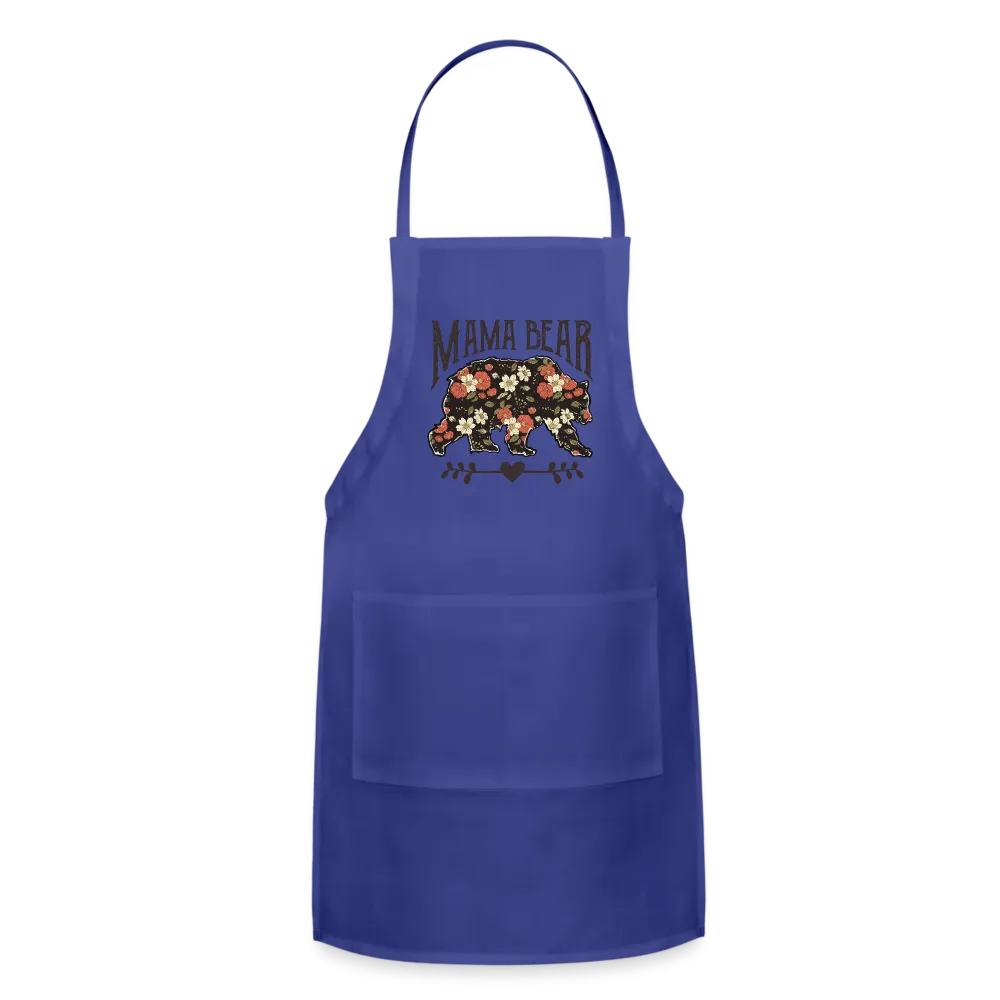 Mama Bear Floral Adjustable Apron