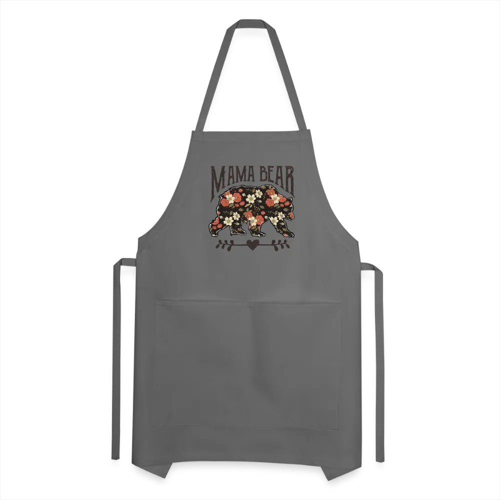 Mama Bear Floral Adjustable Apron