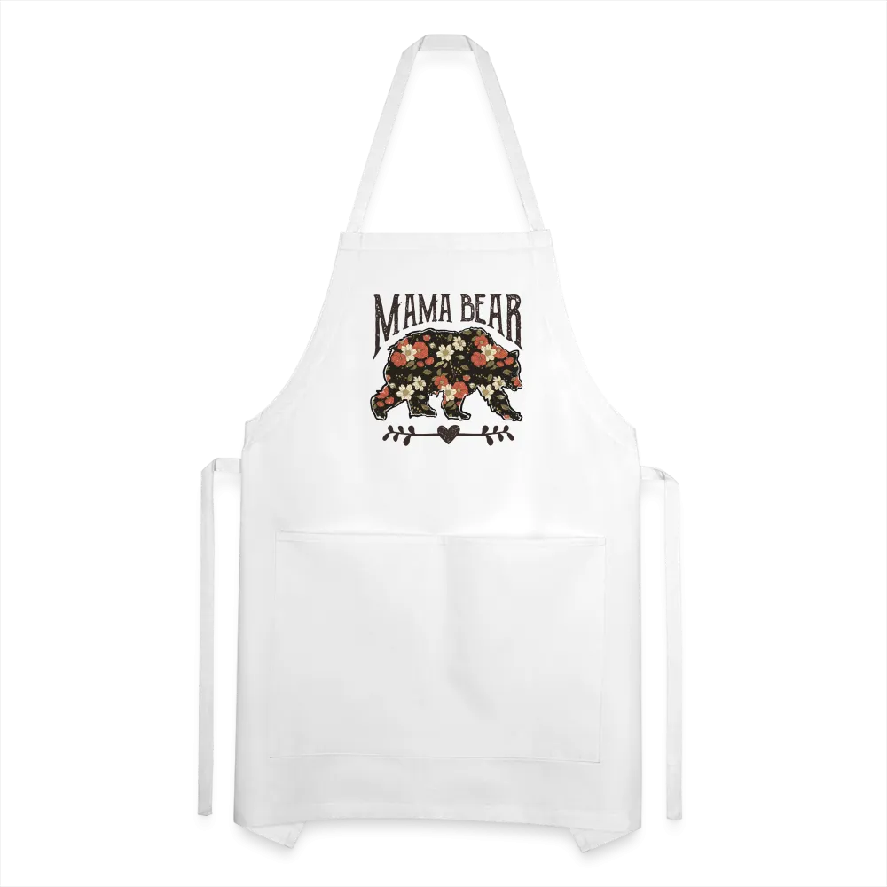 Mama Bear Floral Adjustable Apron