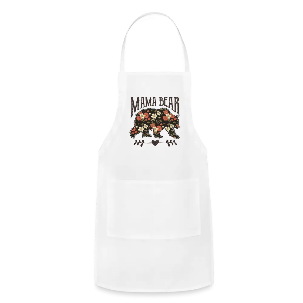 Mama Bear Floral Adjustable Apron