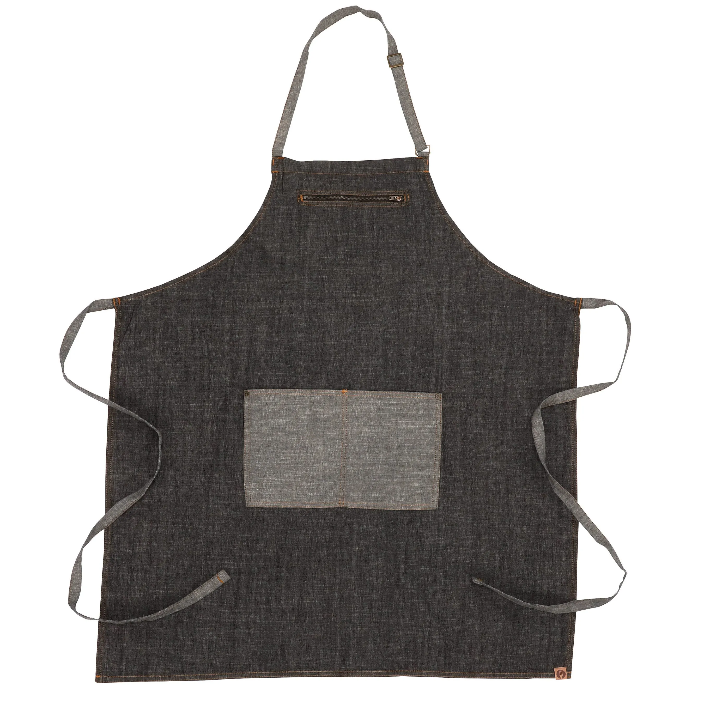 Manhattan Black Denim Bib Apron