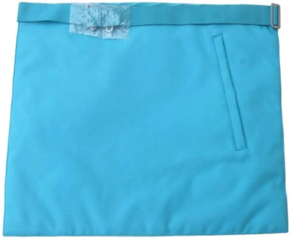 Master Mason French Rite/Modern Rite Pyramid Eye Silk Apron - Sky Blue