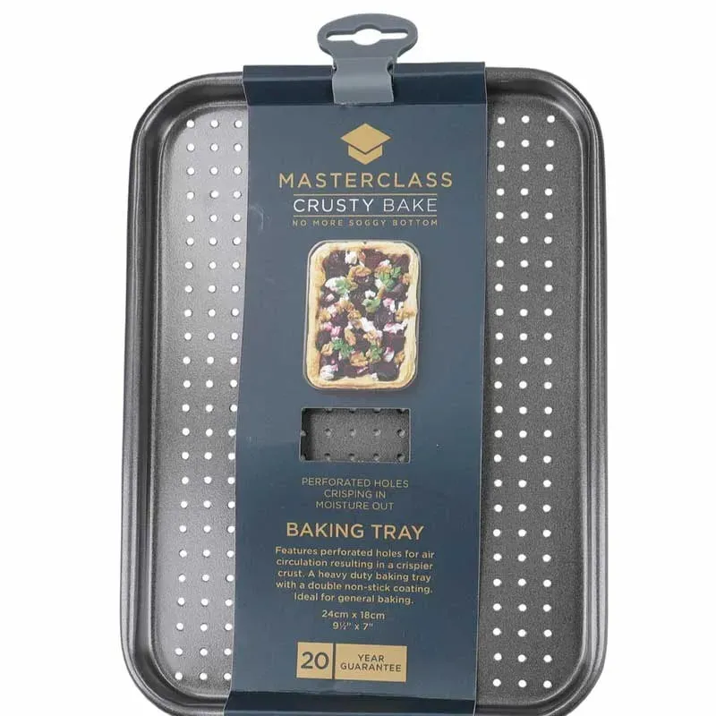 MasterClass Crusty Bake Non Stick Baking Tray | 7 x 10 x 1 inches