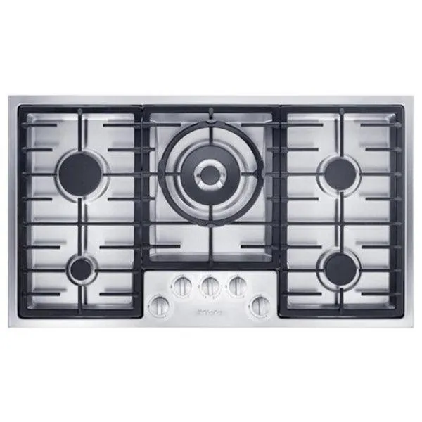 Miele 90cm 5 Zone Gas Hob - Stainless Steel | KM2357-1G