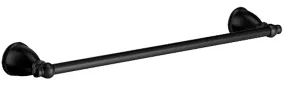 Moen Caldwell Y3124BL Towel Bar, 24 in L Rod, Zinc, Matte, Wall Mounting :CD  1: QUANTITY: 1