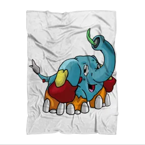 Mudphant Sublimation Throw Blanket