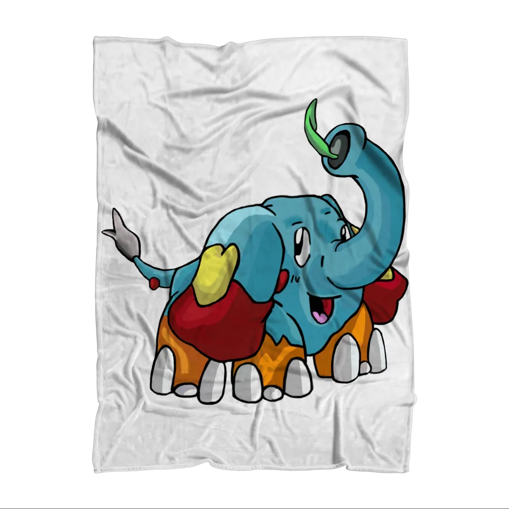 Mudphant Sublimation Throw Blanket