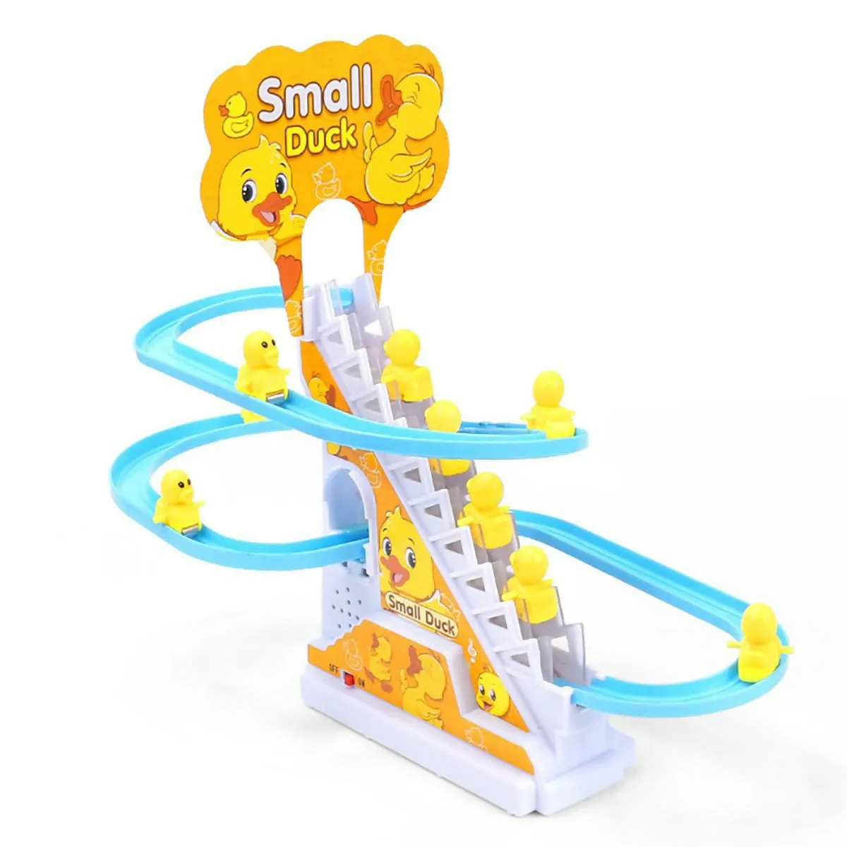 Musical Roller Coaster Track Set With Tiny Duck Toys With Lights & Sound