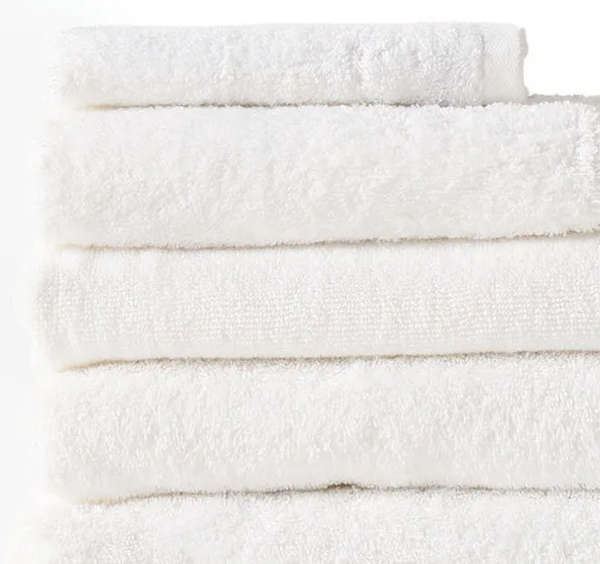 Nara 550GSM Bamboo Cotton Bath Towel Range White