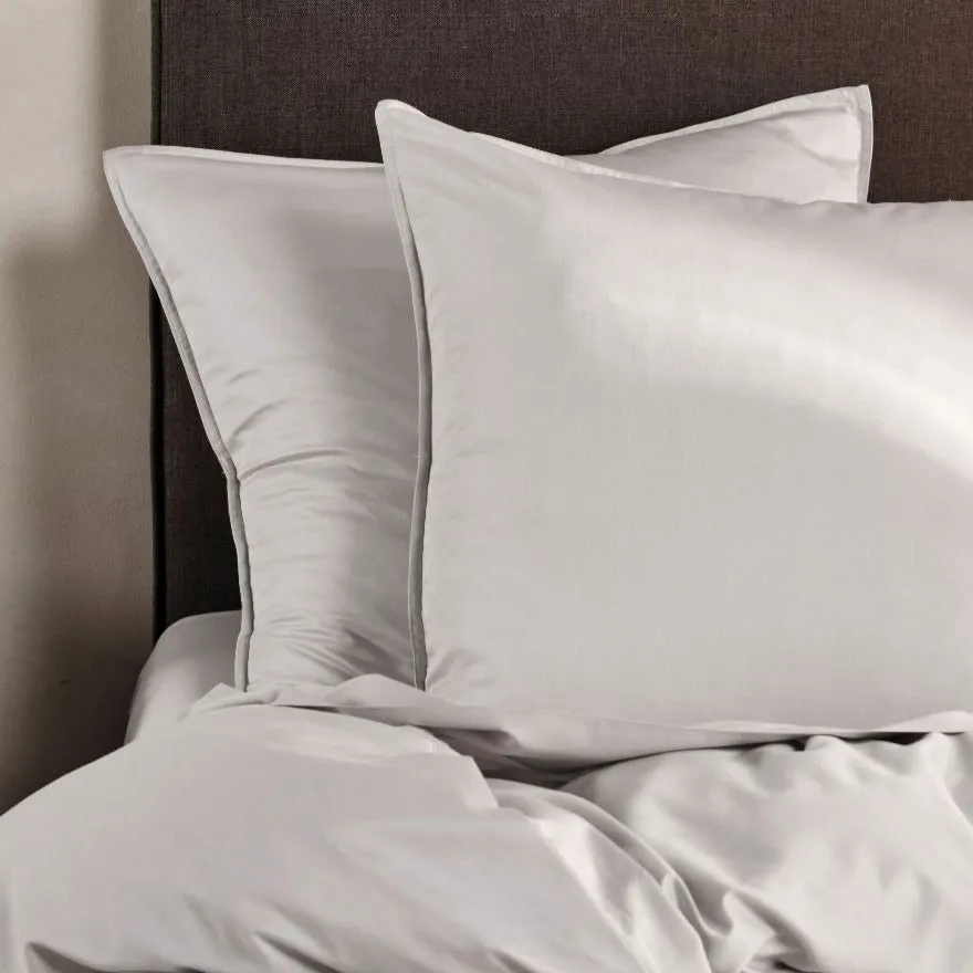 Nara Silver European Pillowcase by Linen House