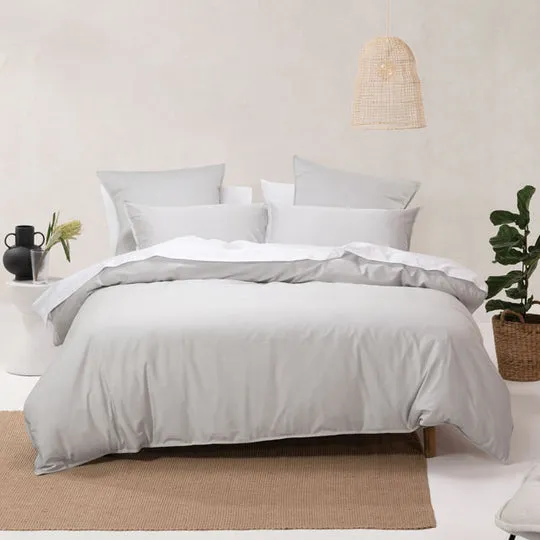 Nara Silver European Pillowcase by Linen House