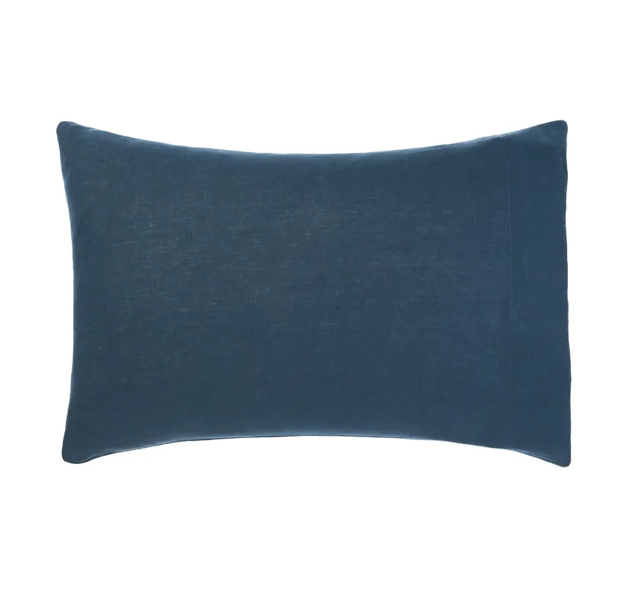 Nimes Linen Standard Pillowcase Navy