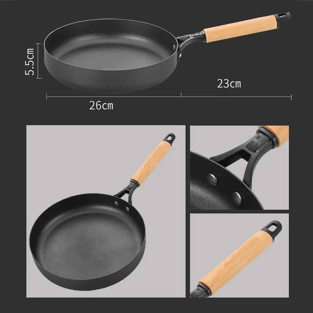 Non-Stick Carbon Steel 6Pcs Cookware Set Induction Safe