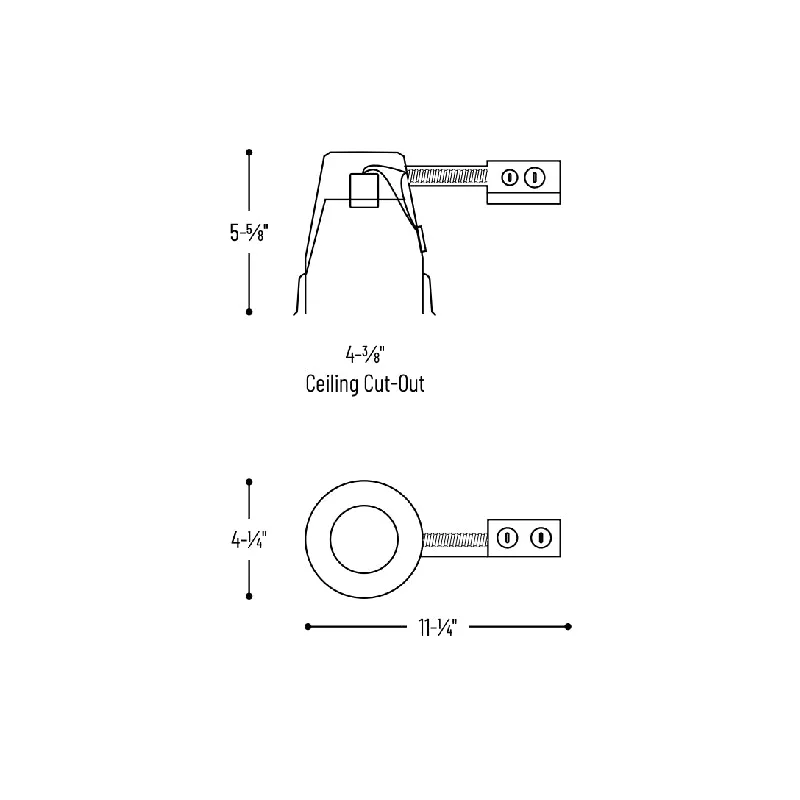 Nora NSR-404QAT 4" Air-Tight Quick Connect Remodel Housing