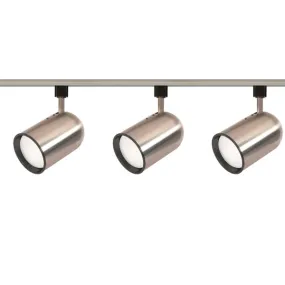 Nuvo TK342 Brushed Nickel 3 Light - R30 - Bullet Cylinder Track Kit