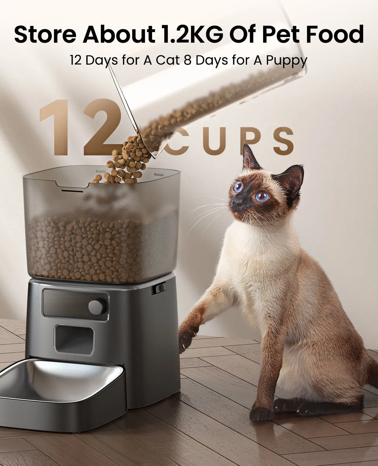 Oneisall Cozy C1 Pet Grooming Vacuum Kit & 2L Cat Water Fountain & 3.5L Automatic Cat Feeder Set