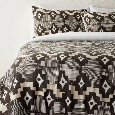 Open Box - 3pc Full/Queen Day in Day Out Printed Comforter and Sham Set Dark Gray - Opalhouse designed with Jungalow