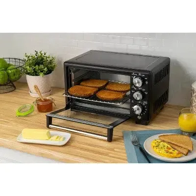 Open Box - Oster Countertop Convection and 4-Slice Toaster Oven – Matte Black