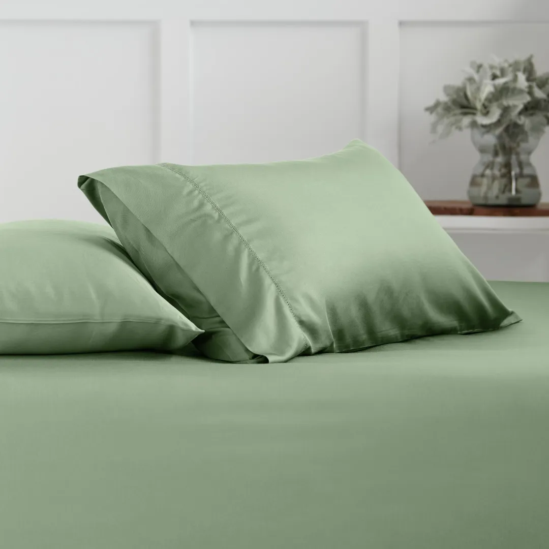 Organic Bamboo Fitted Sheet and Pillowcases (No Flat Sheet)