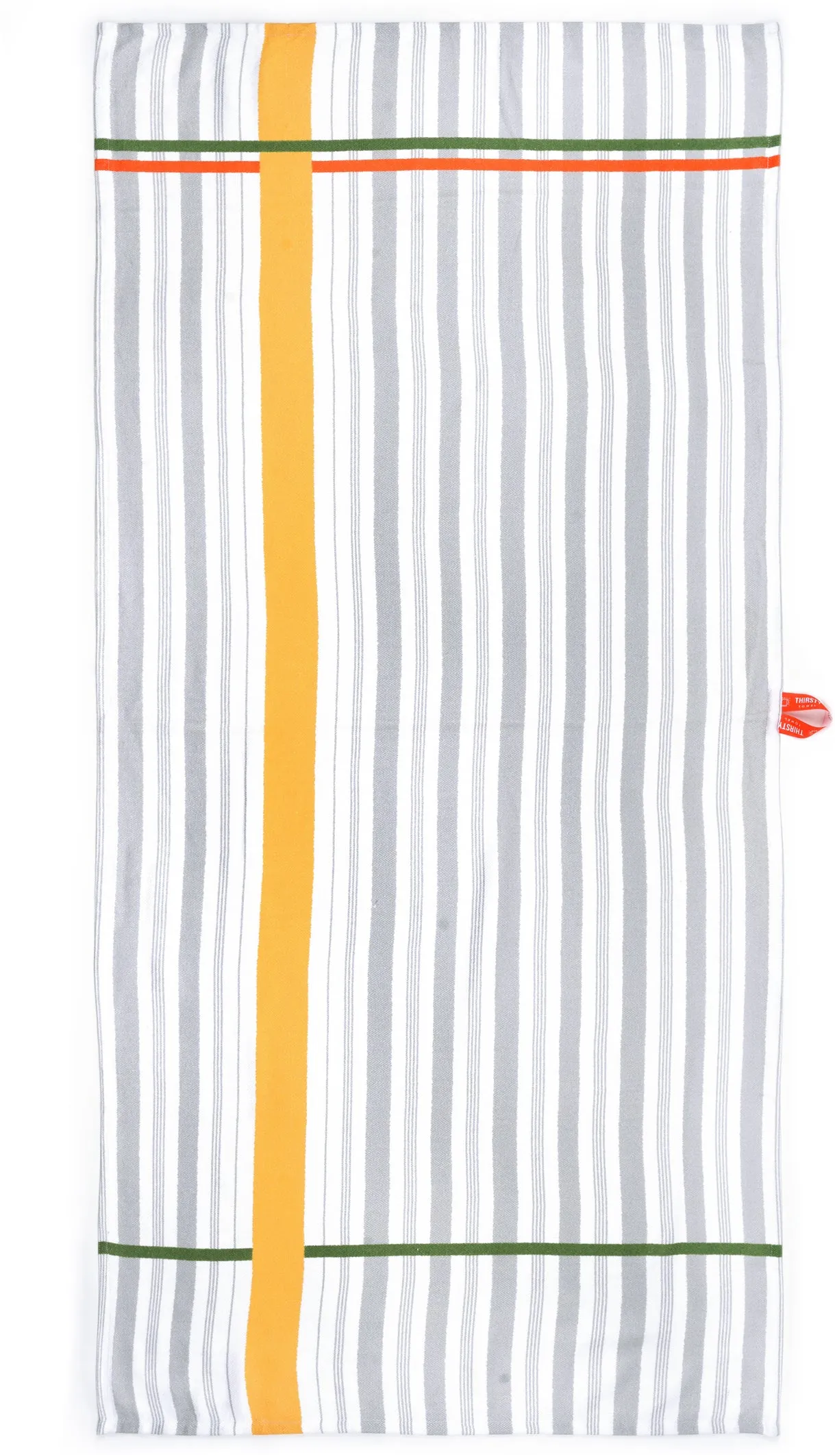 Pack of 2 - Bamboo Bath Towel - Tangerine Dream   Just Stripes