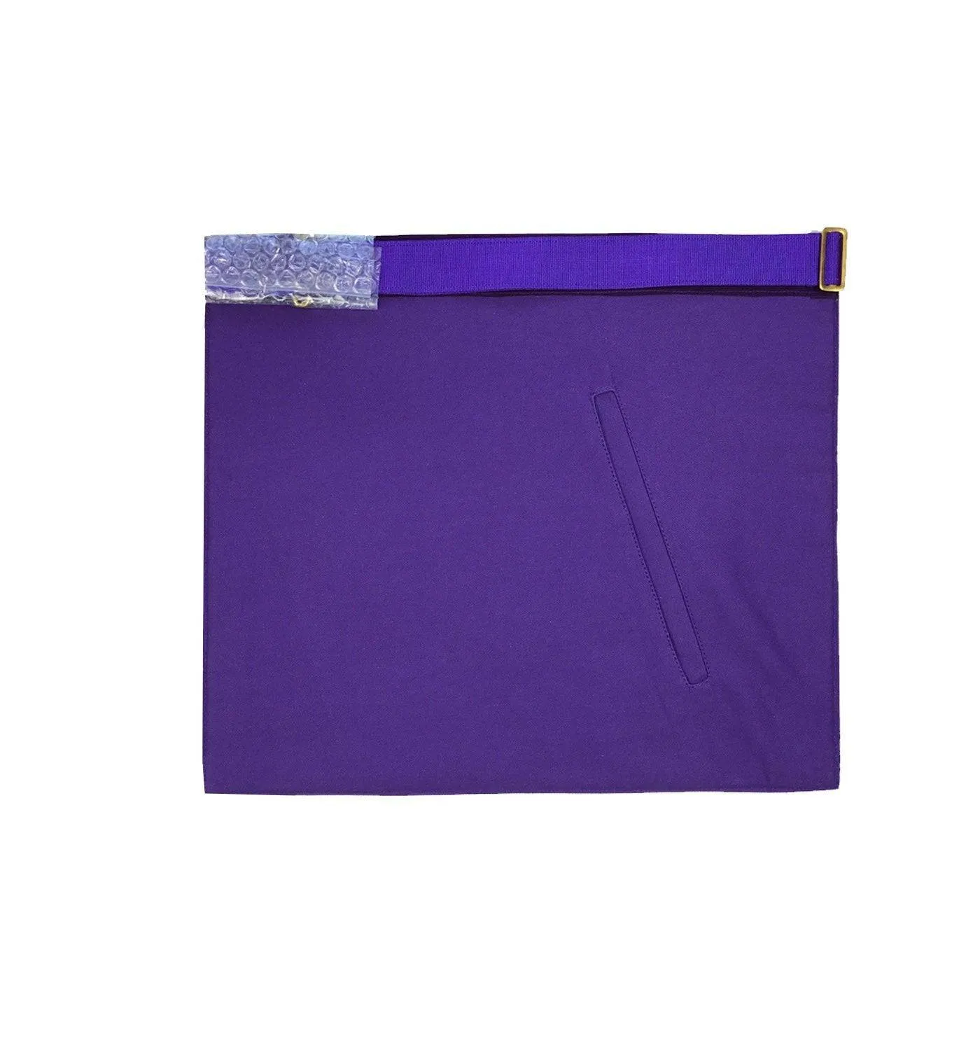 Past Master Blue Lodge Apron - Purple Velvet with Gold Hand Embroidery