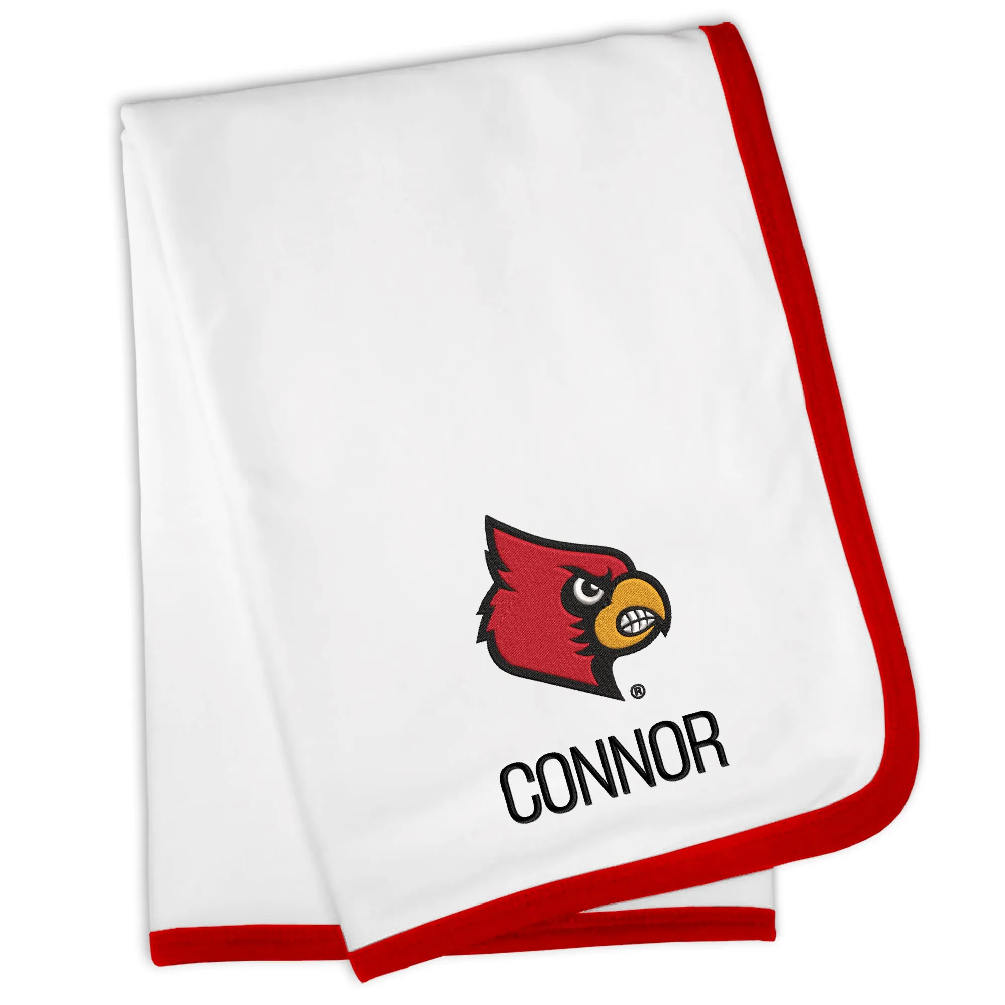 Personalized Louisville Cardinals Blanket