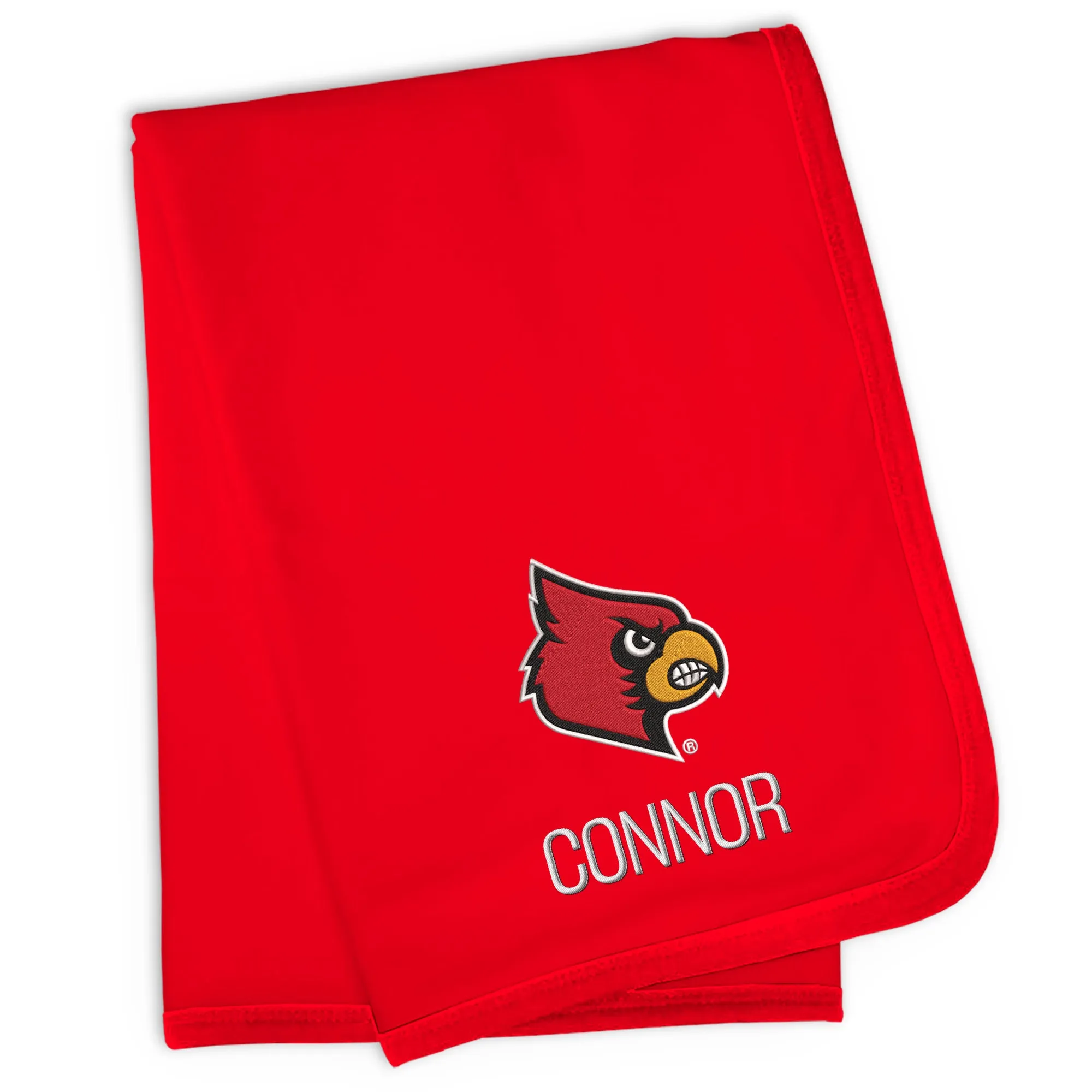 Personalized Louisville Cardinals Blanket