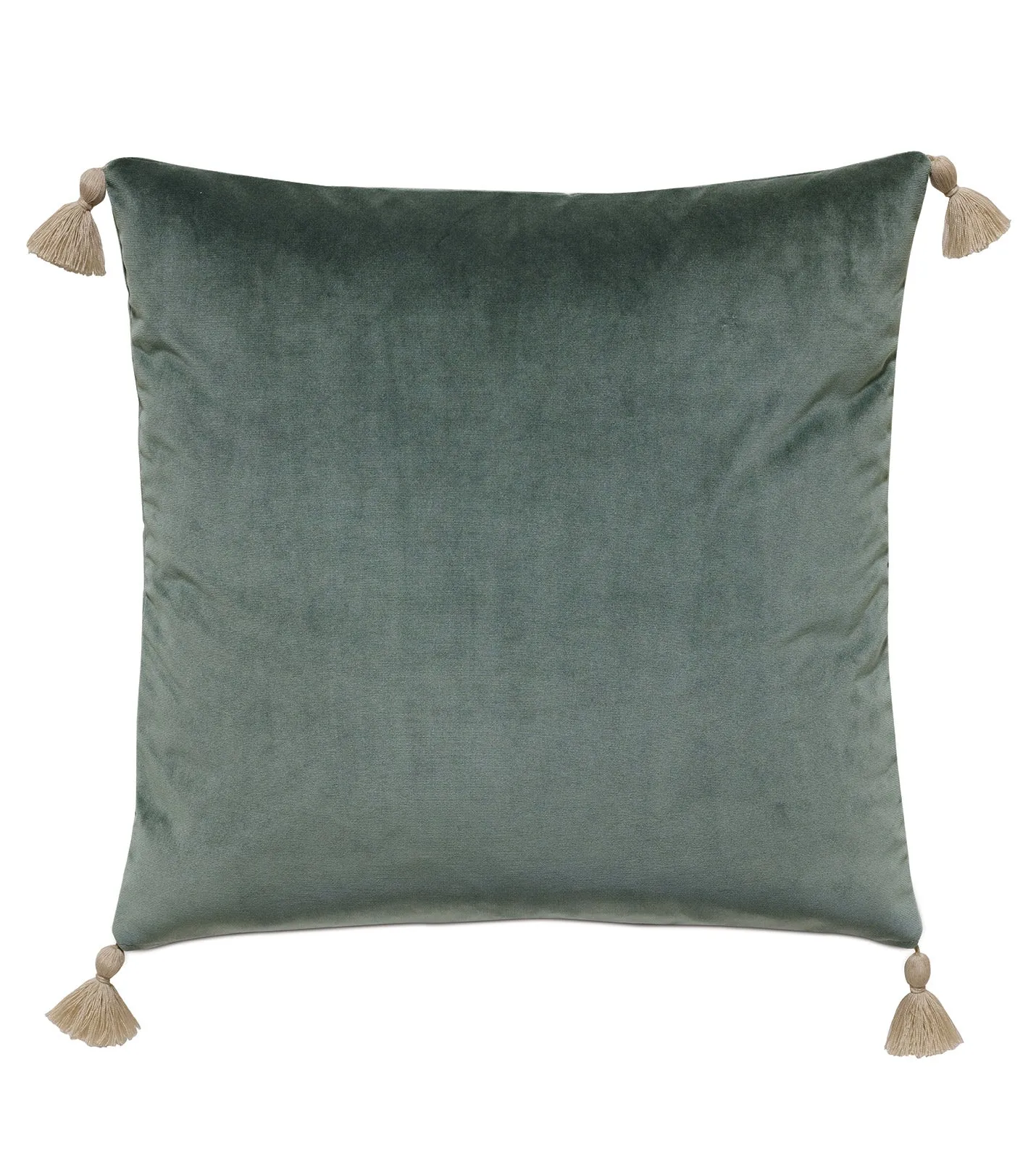 Pine Green Floral Velvet Throw Pillow Cover 20x20