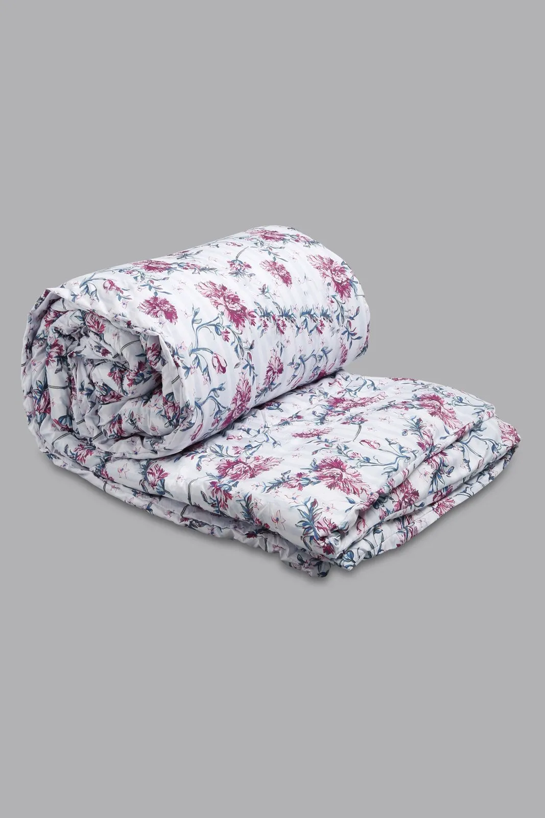 Pink Floral Comforter (Double Size)