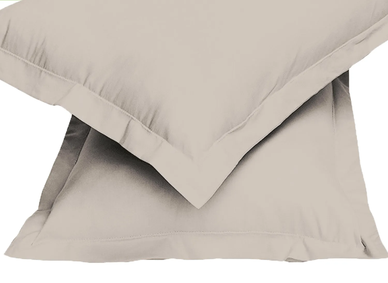 Premium Beige Standard Size 2 Piece Set Pillow Cover 50x75cm with Super soft Brushed Fabric